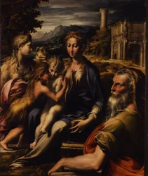 Madonna with Child and Angels, called Madonna of the Long Neck
